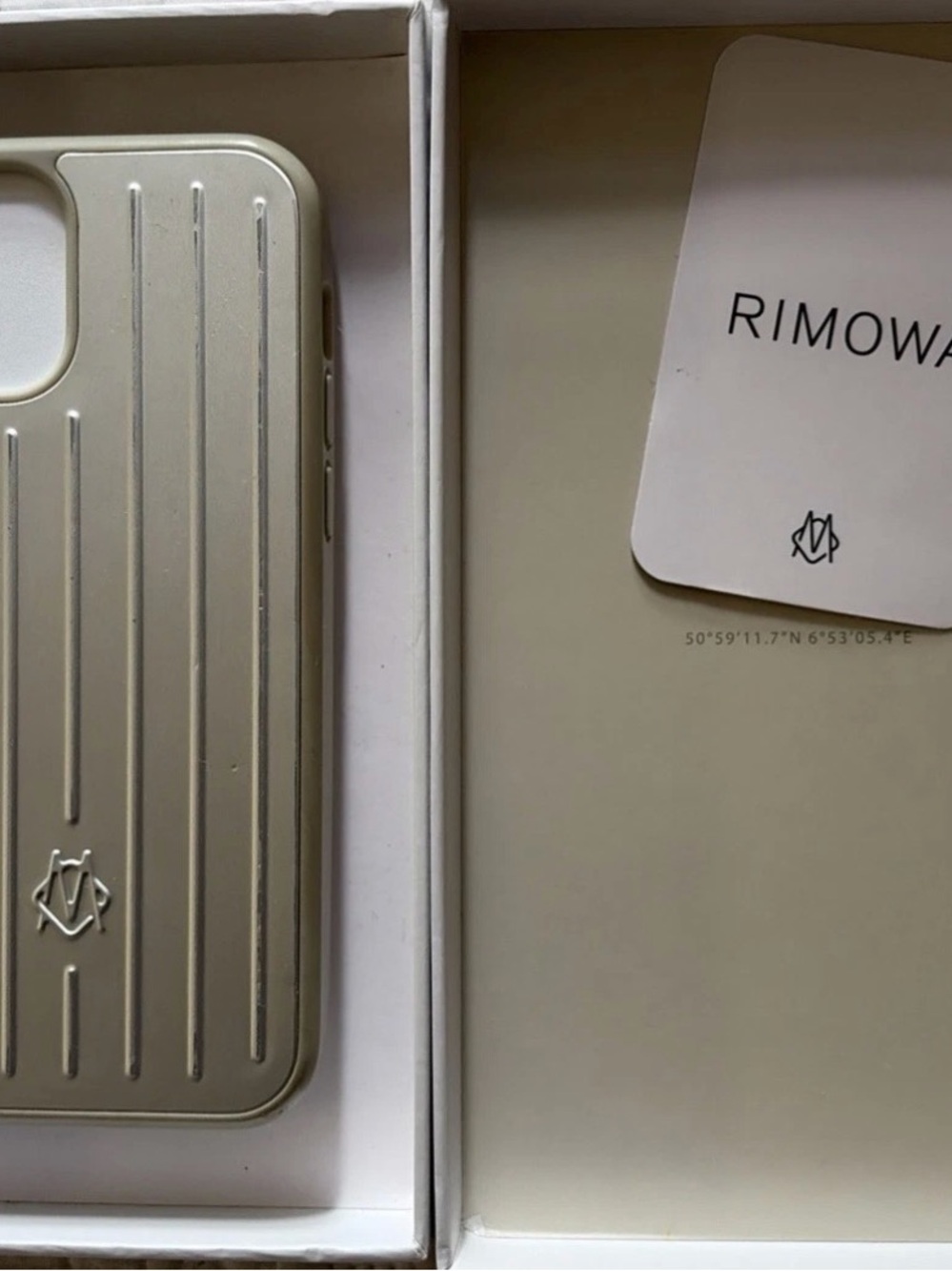 Rimowa Silver Aluminum Case  iPhone 12/12 Pro W/ Box Msrp $150+